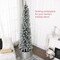 Edge Collections - 7' - White - Flocked Pencil Christmas Tree for Small Spaces - 1 Piece